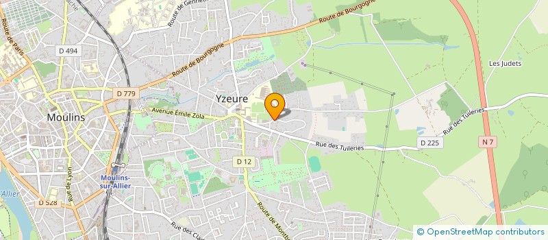 localisation de l'entreprise E.N.R.YZEURE  YZEURE