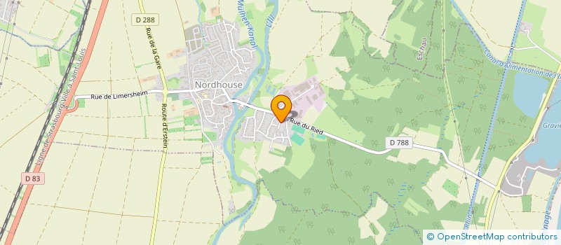 localisation de l'entreprise E.N.S DU RIED  NORDHOUSE