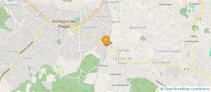 localisation de l'entreprise E.N.S.O à SIX-FOURS-LES-PLAGES