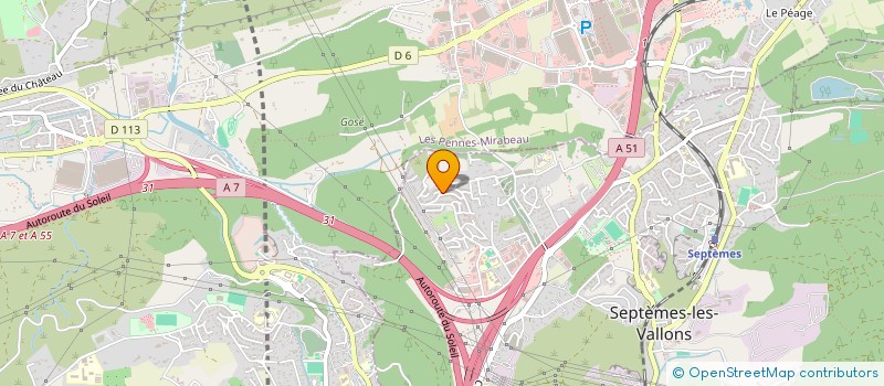 localisation de l'entreprise E.N SOCIETE à SEPTEMES-LES-VALLONS