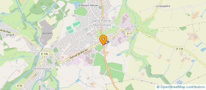 localisation de l'entreprise E.N.T  BEAUPREAU-EN-MAUGES