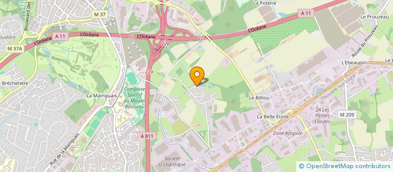 localisation de l'entreprise E N T P à CARQUEFOU