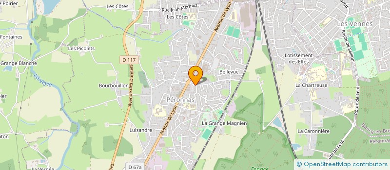 localisation de l'entreprise E.N.V.  PERONNAS