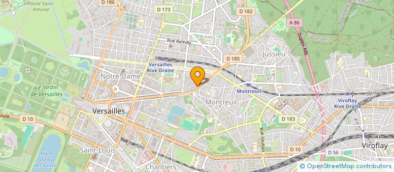 localisation de l'entreprise E.N.V.I.E à VERSAILLES