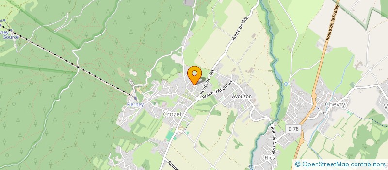 localisation de l'entreprise E N V O L à CROZET