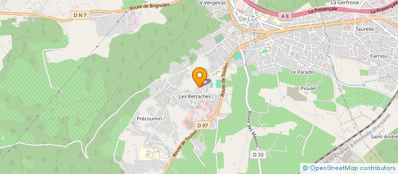 localisation de l'entreprise E.NETTOYAGE à LE LUC