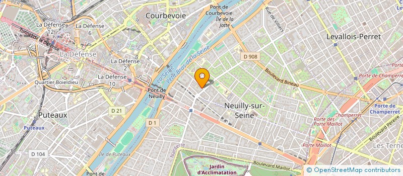 localisation de l'entreprise E-NICHE à NEUILLY-SUR-SEINE