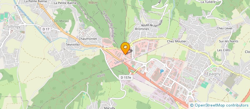 localisation de l'entreprise E-NITIALES  SILLINGY