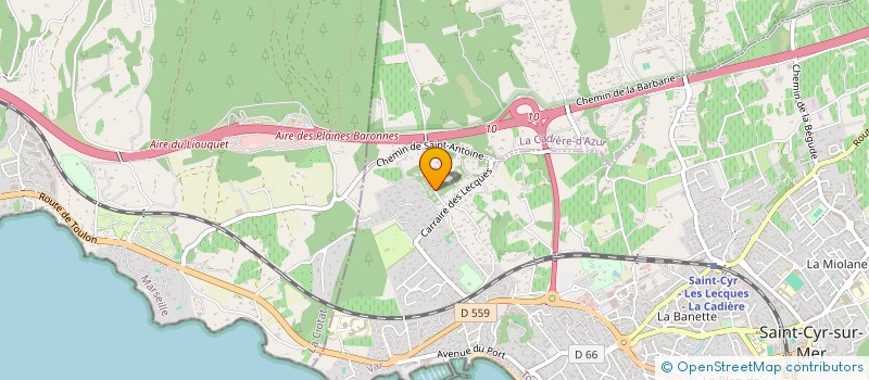 localisation de l'entreprise E-NOT à SAINT-CYR-SUR-MER