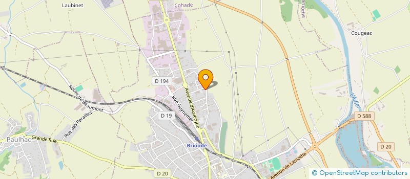 localisation de l'entreprise E-NOV PLANET à BRIOUDE