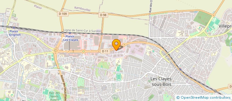 localisation de l'entreprise E-NOVASYS  LES CLAYES-SOUS-BOIS