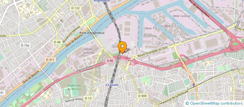 localisation de l'entreprise E-NOVAX à GENNEVILLIERS