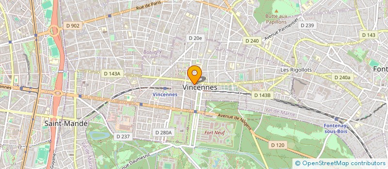 localisation de l'entreprise E'NY à VINCENNES