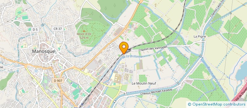 localisation de l'entreprise E.O.2F à MANOSQUE