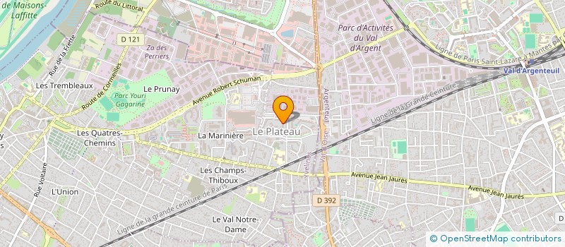 localisation de l'entreprise E. O. CYBERNET à SARTROUVILLE