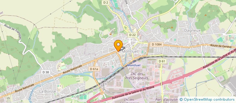 localisation de l'entreprise E.O.J.S.  MONTLUEL