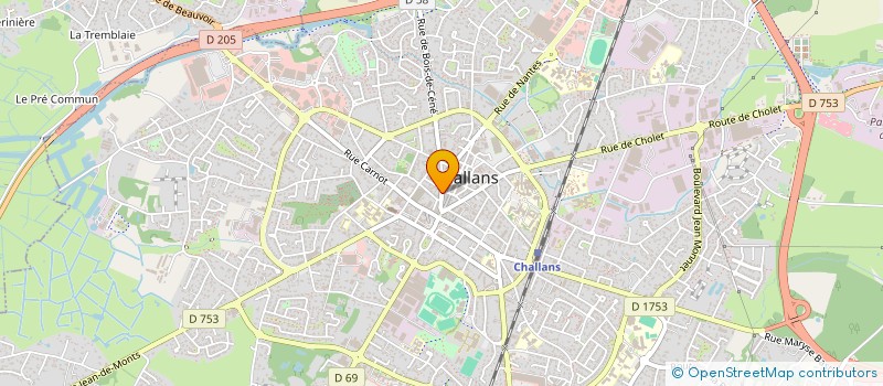 localisation de l'entreprise E.O.M. à CHALLANS