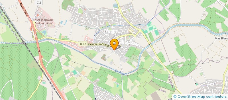localisation de l'entreprise E O S  SALEILLES