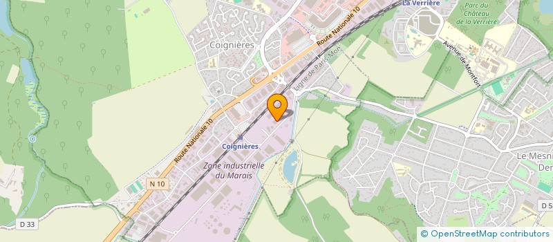 localisation de l'entreprise E.O.S. à COIGNIERES