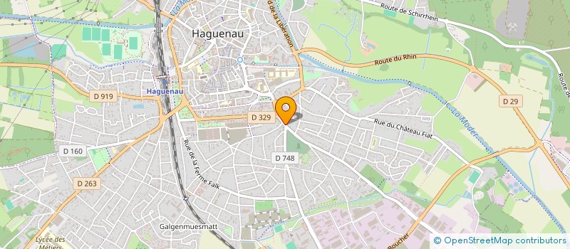 localisation de l'entreprise E.O.S à HAGUENAU