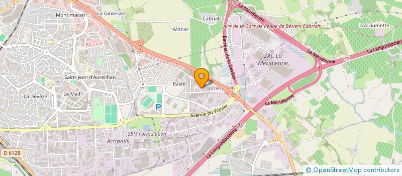 localisation de l'entreprise E.O SERVICES  BEZIERS