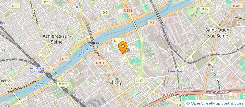 localisation de l'entreprise E-OUASSIR à CLICHY