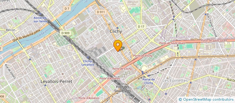localisation de l'entreprise E.P.A à CLICHY