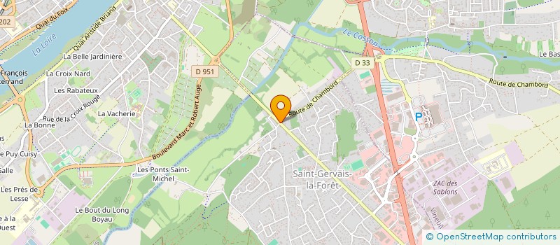 localisation de l'entreprise E.P.B. CONSTRUCTION  SAINT-GERVAIS-LA-FORET