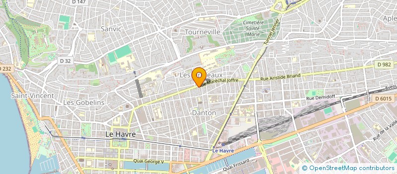 localisation de l'entreprise E.P.B. EXPERTISES EN PATHOLOGIE DES BATIMENTS  LE HAVRE