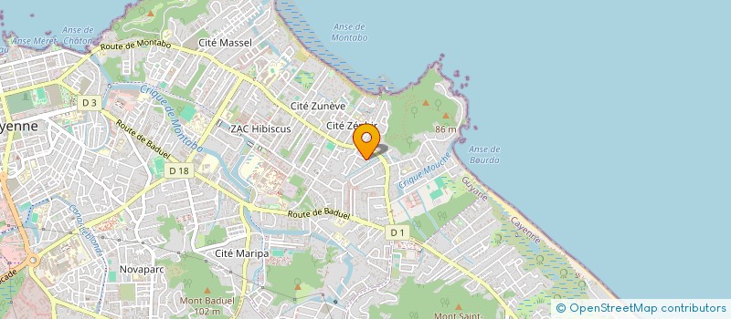 localisation de l'entreprise E.P BATIMENT GENRAL  CAYENNE