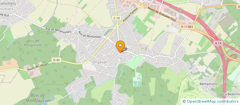 localisation de l'entreprise E P C à ORGEVAL