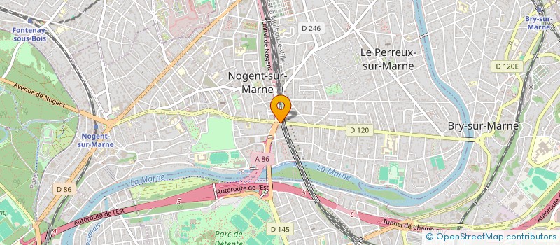 localisation de l'entreprise E.P.C à NOGENT-SUR-MARNE
