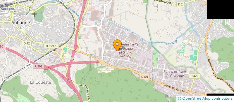 localisation de l'entreprise E.P.C. à AUBAGNE