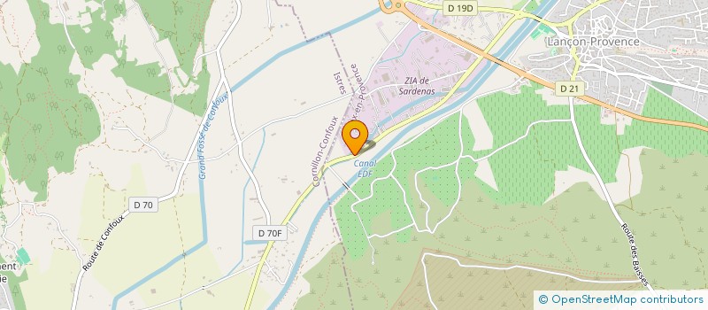 localisation de l'entreprise E.P.C.BAT.  LANCON-PROVENCE