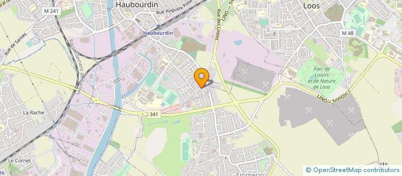 localisation de l'entreprise E P C E à HAUBOURDIN