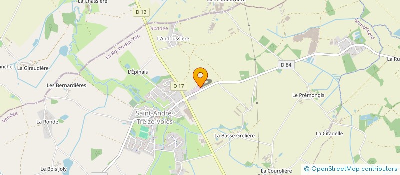 localisation de l'entreprise E.P.C. GALIPAUD  MONTREVERD