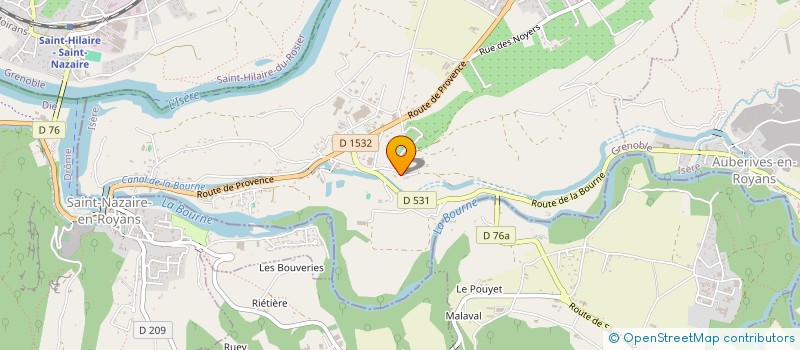 localisation de l'entreprise E.P.C.I  SAINT-JUST-DE-CLAIX