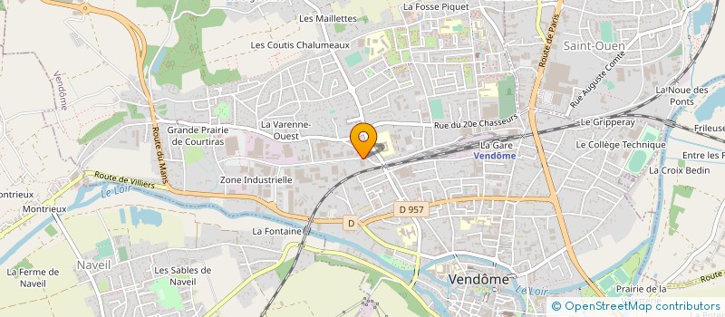 localisation de l'entreprise E.P.C. SERVICES à VENDOME