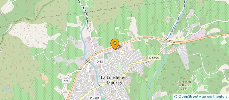 localisation de l'entreprise E.P.E.  LA LONDE-LES-MAURES