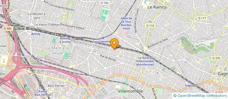 localisation de l'entreprise E P FINANCES ET CONSEILS  VILLEMOMBLE