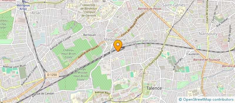 localisation de l'entreprise E P FORMATION ET DEVELOPPEMENT à TALENCE