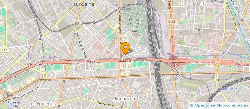 localisation de l'entreprise E.P.G à SAINT-OUEN-SUR-SEINE