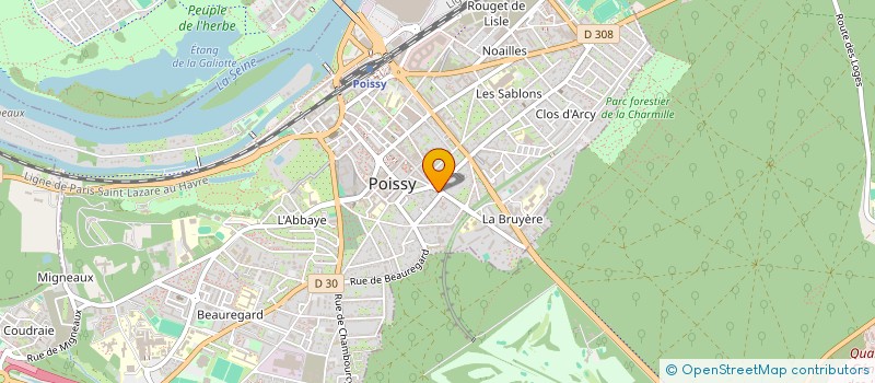 localisation de l'entreprise E.P.G  POISSY