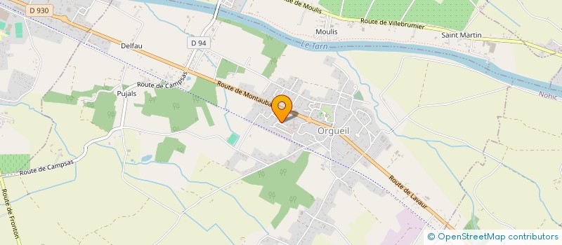 localisation de l'entreprise E.P.G.C.M.  ORGUEIL