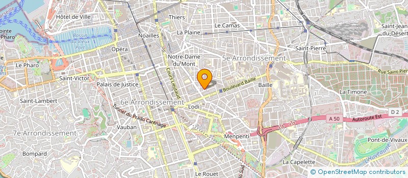 localisation de l'entreprise E P H à MARSEILLE