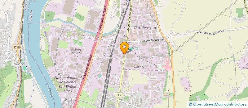 localisation de l'entreprise E.P.I.2C à PORTES LES VALENCE
