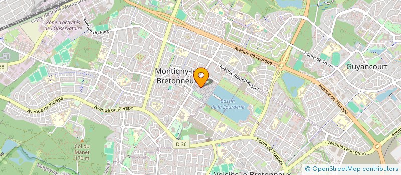 localisation de l'entreprise E.P.I.C.  MONTIGNY-LE-BRETONNEUX