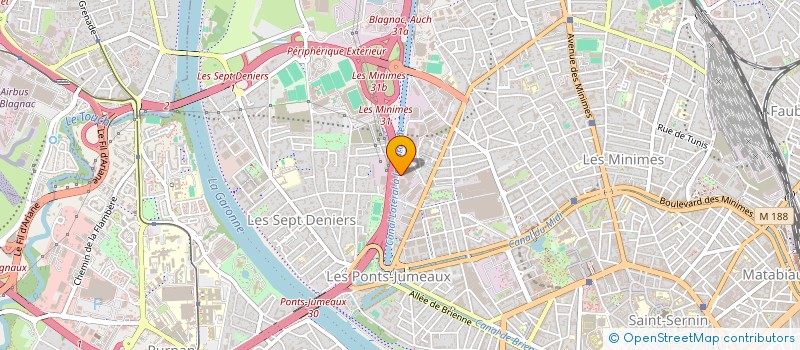 localisation de l'entreprise E.P IMMO à TOULOUSE