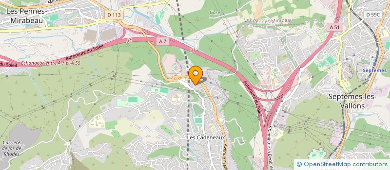 localisation de l'entreprise E P L à LES PENNES-MIRABEAU