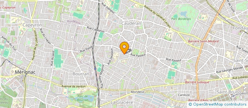 localisation de l'entreprise E P M à BORDEAUX